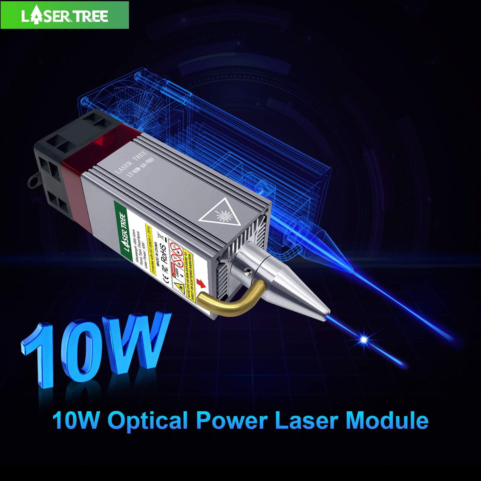 Industrial Laser Engraver - LASER TREE 5W 10W Optical Power