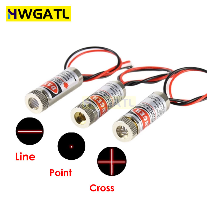 Laser Focus Lens - 650nm 5mW Red Point / Line