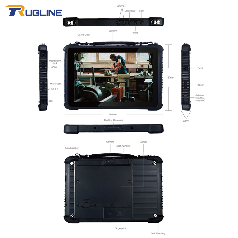 RUGLINE Windows 11 8G+128G Rug - Industrial Laser Scanner recension och pris